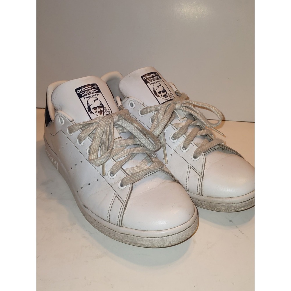 Adidas Stan Smith White Leather Sneakers Men's 8.5 Casual Tennis Shoes 128341337